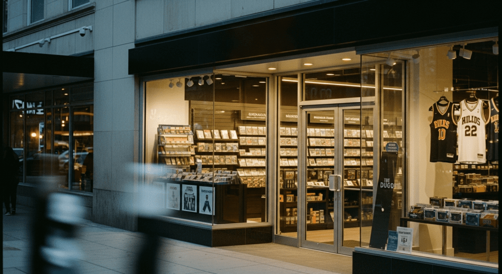 collectible store security solutions for a sports card business